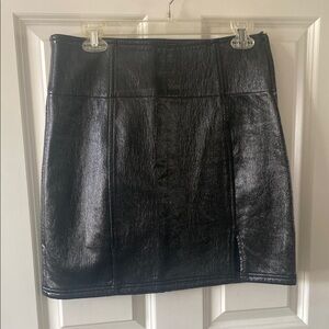 Free people faux Leather Skirt